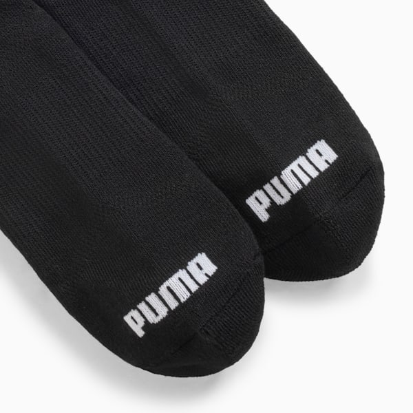 Men's Half-Terry Crew-Length Socks [3 Pairs], BLACK / WHITE, extralarge